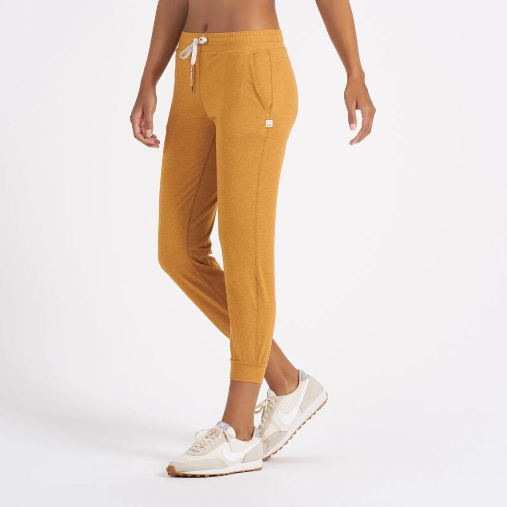Vuori DreamKnit Performance Jogger Flax Heather Sz XL
